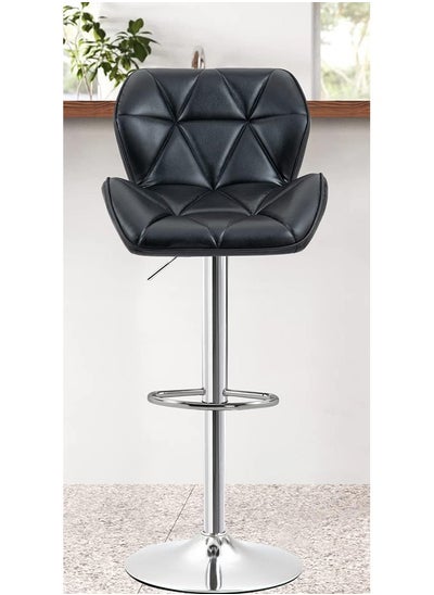 اشتري Bar Stools Swivel Kitchen Dining Chair Adjustable Bar Chairs Modern Barstools Square Lounge Chair Island Chair Counter Height Metal Chairs with Back for Home Kitchen Island في السعودية