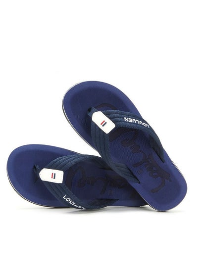 اشتري 2023 Men's New Fashionable Outdoor Beach Flip-Flops Blue في السعودية