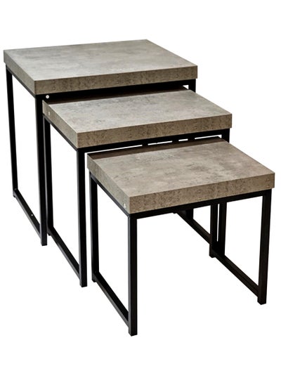 Buy Set Of 3 Nesting End Table 45*45*50 cm. in Saudi Arabia