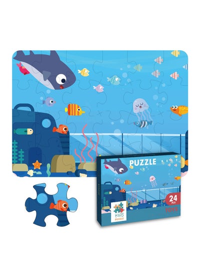 Buy Jigsaw Puzzle Educational And Fun Game (Life Under Water)- 24 Pieces in Saudi Arabia