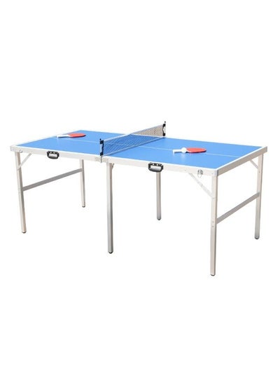 اشتري 183cm*91cm*76cm Table Tennis Game Set includ Indoor/Outdoor 1*portable Table Tennis Game with Net*1, 2* Table Tennis Paddles and 4* Balls,for children and adult في السعودية