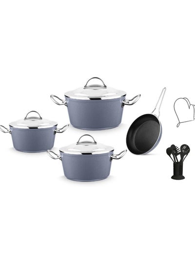 Buy Turkish luxury titanium cookware set 15 pieces in Saudi Arabia