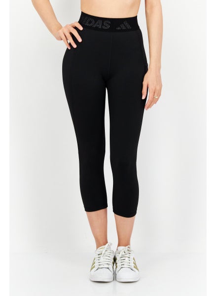 اشتري Women Sportswear Fit 3/4 Length Training Leggings, Black في الامارات