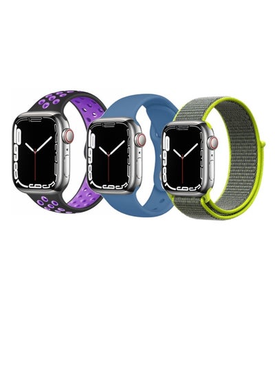 Buy 3pcs Watchband Replacement for Apple Watch 41/40/38mm Series 8/7/6/5/4/SE in UAE