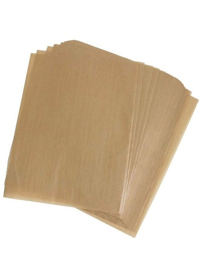 Buy Sandwich Paper Brown Greaseproof Wrap 50 Pieces in UAE