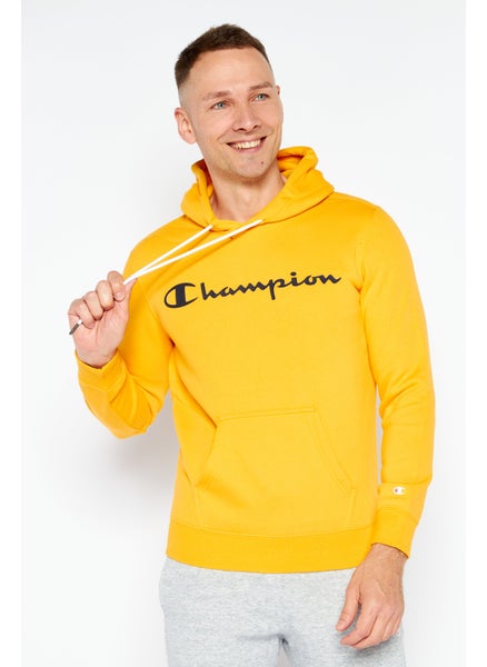 اشتري Men Sportswear Fit Long Sleeves Outdoor Hoodie, Yellow في الامارات