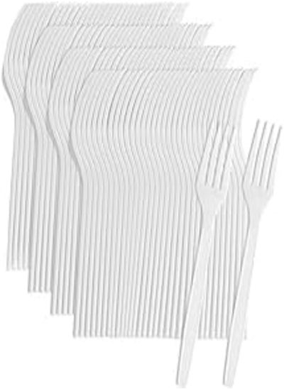 اشتري Disposable Heavy Duty Plastic Fork -white (36) في مصر