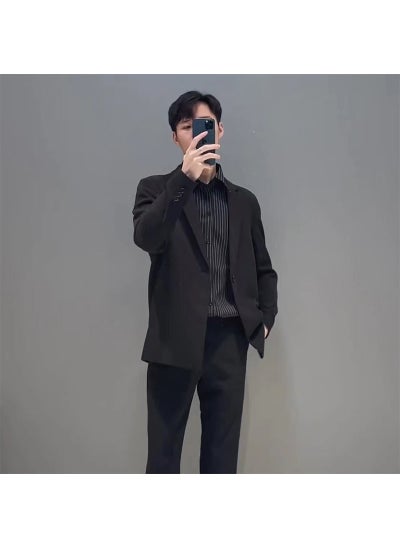 اشتري Casual Suit Set DK Style Unisex Blazer School Outfit Black one-piece suit في الامارات