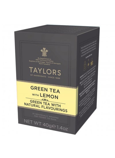 Buy Taylors of Harrogate Green Tea with Lemon, 20 Count (Pack of 1) in UAE