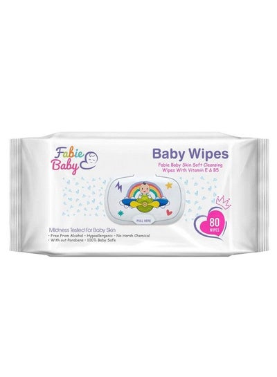 Buy Skin Soft Cleansing Wipes ;; With Vitamin E Hypoallergenic ;; Double Closure ;; Keeps Moisture ;; Intact Alcoholfree 80S (Pack Of 1) in Saudi Arabia