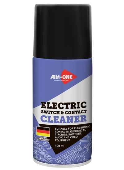 اشتري Aim One Electric Switch & Contact Cleaner 100ml - Suitable For Electronic Contacts - Electrical Circuits - Switches - Audio And Video Equipment في الامارات