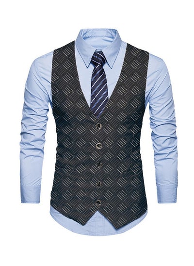 Buy New Fashionable Personalized Printed Men's Suit Vest in Saudi Arabia