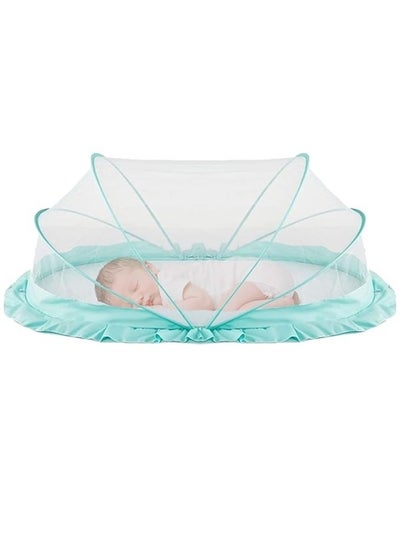 اشتري Foldable baby mosquito net for safe and easy use ensures safe sleep for your baby - Green في مصر