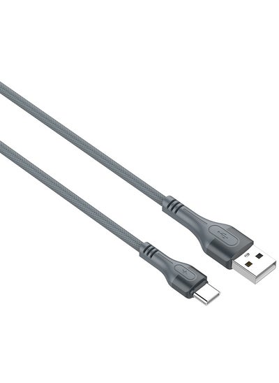 Buy 3M Braided Type-C USB Charging Cable is Anti-Stretch and Supports Data Sync in Saudi Arabia