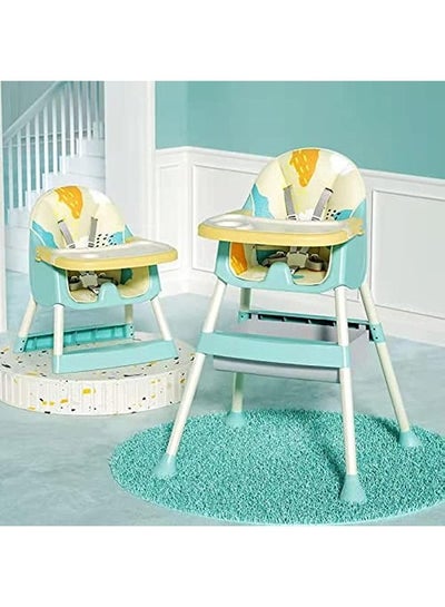 Buy Baby Dining Chair Baby Feeding Chair Portable High Chair,Adjustable Height Foldable Toddler Seat,Safty Highchair with Meal Tray,All for Your Baby in Saudi Arabia