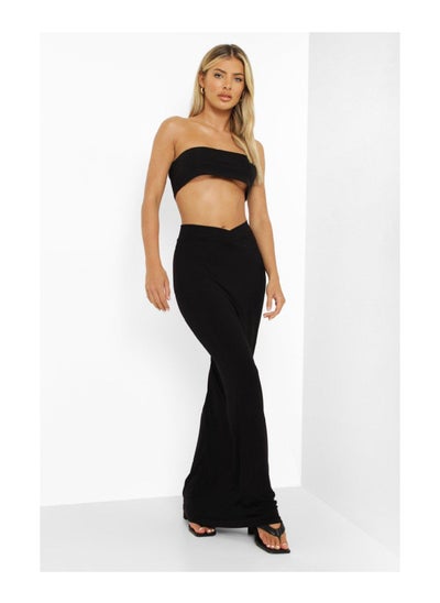 Buy V Waist Jersey Maxi Skirt in UAE