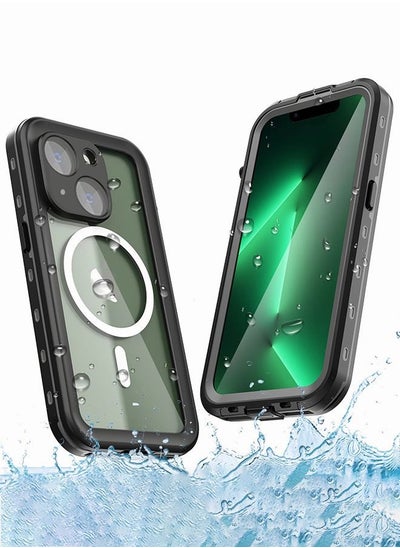 اشتري Waterproof Phone Case for iPhone 14 Plus with Built-in Screen Protector and Camera Protector Heavy Duty Protective Shockproof Cover في الامارات