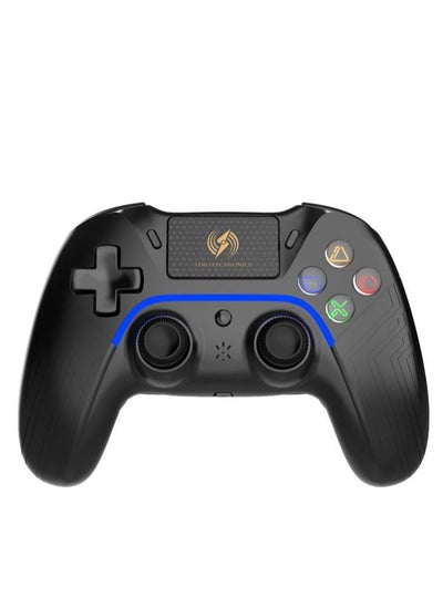 اشتري Black Wireless Controller Compatible with PS4/PS4 Pro/PS4 Slim/PC/iOS 13.4/Android 10, Gaming Controller with Touchpad, Motion Sensor, Speaker, Headphone Jack, LED and Back Button في الامارات