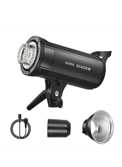 اشتري Godox SK400II-V SK400IIV 400W Studio Strobe Flash - with Standard Reflector, Bowens Mount LED Modeling Lamp for Studio,Commerce Phototgraphy(SK400II Upgraded Version) في الامارات