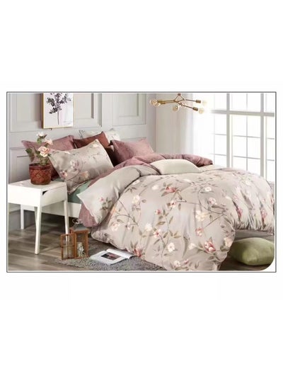 Buy Single Size Duvet Cover Sets classic Pattern Bedding cover Set (1 Duvet Cover 160 * 210 CM +Fitted bed sheet 120x200 * 30CM +2 Pillowcases) in UAE