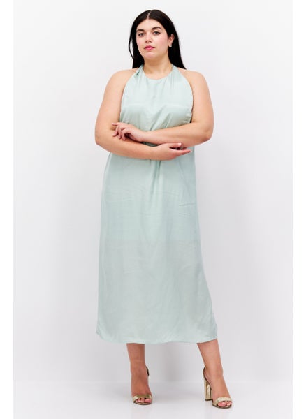 Buy Women Solid Midi Dress, Mint in UAE