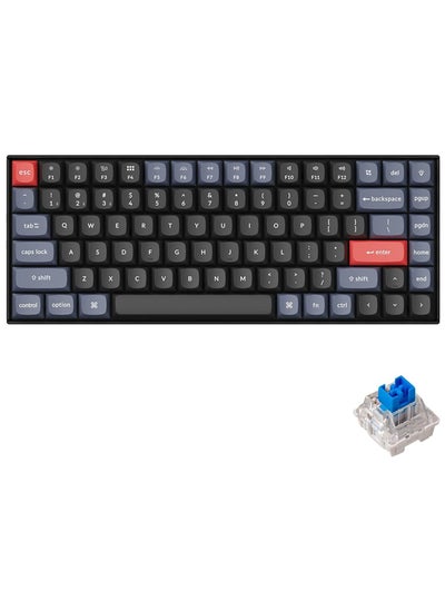 اشتري K2 Pro QMK/VIA Wireless Mechanical Keyboard, Custom Programmable Macro Wired Keyboard with Hot-Swappable K Pro Blue Switch White LED Backlight PBT Keycaps for Mac Windows Linux في الامارات