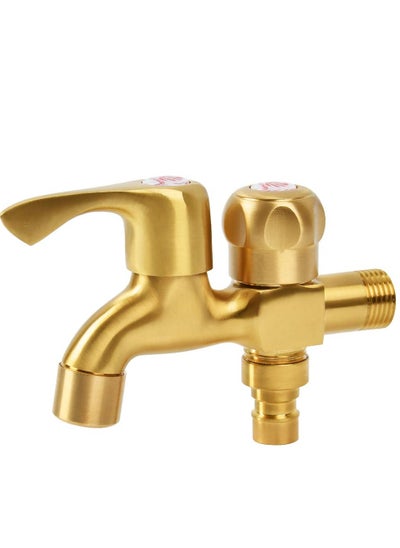 اشتري Brass Hose End Tap, Outdoor Garden Tap Kit, Brass Water Bib Tap Outside Tap Kit, Allotment Tap, for Outdoor/Indoor Use, Convenient Water Access في السعودية