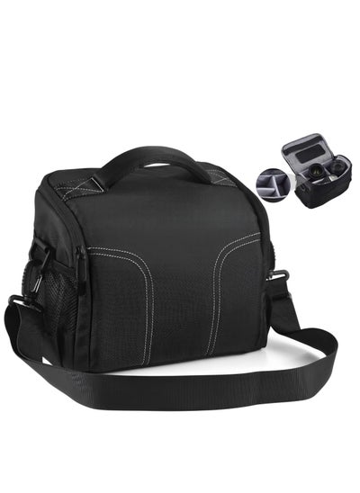 اشتري Waterproof Anti-shock Camera Travel Bag - Shoulder Crossbody Sling Bag Medium Soft Padded Case for Men and Women, Compatible with Nikon Canon Sony Pentax Olympus Panasonic DSLR SLR Mirrorless Cameras في الامارات