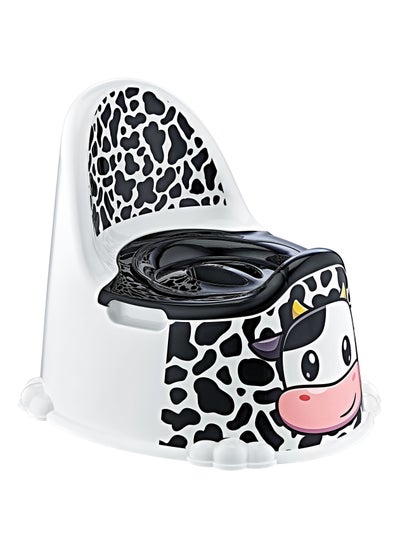 Buy Baby Potty Training Seat Easy To Clean Cow Printed in UAE