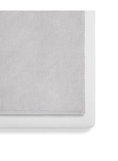 Buy 3 Piece Crib Bedding Set Soft Jersey Cotton - Grey 90 x 1 x 45 Cm in Saudi Arabia