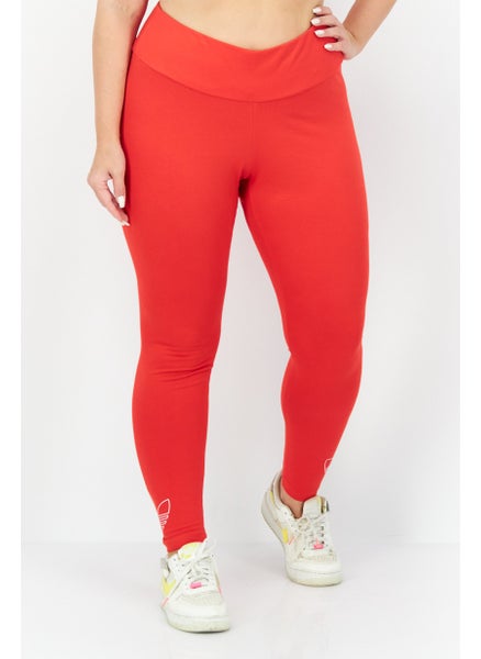 Buy Women Plus Size Training Leggings, Red in UAE