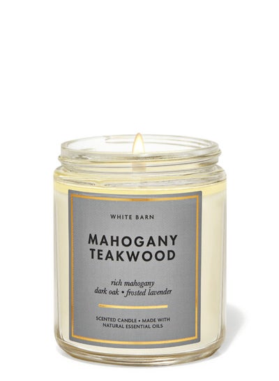 اشتري Mahogany Teakwood Single Wick Candle في السعودية