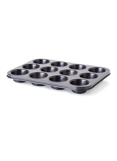 Buy 12 Slot Oven Cupcake Pans Size 25*20 cm in Saudi Arabia