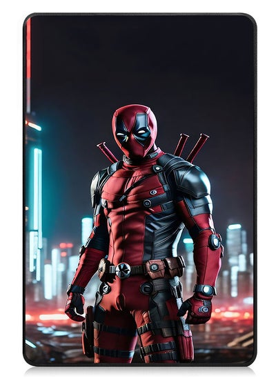 Buy Protective Flip Case For Samsung Galaxy Tab A9 Plus With Trifold Stand Auto Wake Sleep Shockproof Cover Deadpool 1 in UAE