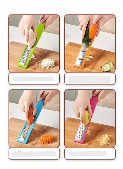 Buy 4 Pieces 304 Stainless Steel Vegetable, Cheese, Garlic Grater and Potato Cutter Set in Egypt