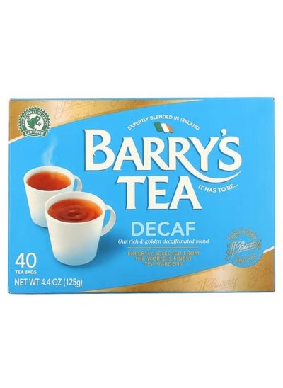 Buy Barry's Tea, Decaf Blend, 40 Tea Bags, 4.4 oz (125 g) in UAE