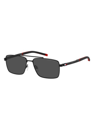 اشتري Men's UV Protection Rectangular Shape Carbon Fiber Sunglasses TH 2078/S GREY 41 - Lens Size: 41 Mm - Mtt Black في الامارات