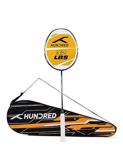 Buy PRIMEARMOUR 800 Carbon Fibre Strung Badminton Racket with Full Racket Cover | For Intermediate Players | 84 grams | Maximum String Tension - 32lbs in Saudi Arabia