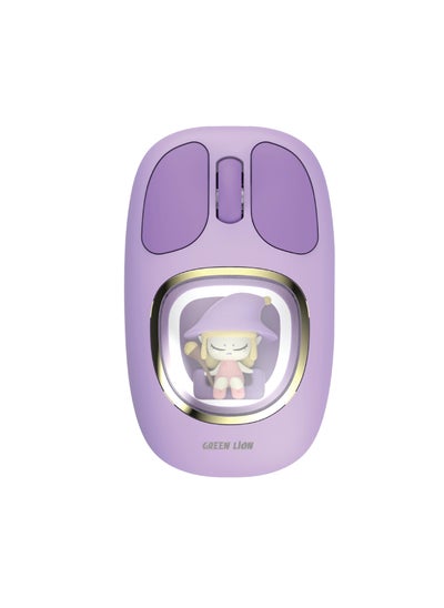 Buy Moosh Wireless Mouse 1200 DPI / 3 Button Function / Connect 3 Devices / 10m Range- Purple in UAE