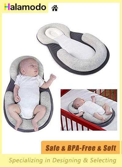 Buy Baby Lounger, Baby Sleeping Nest, Portable Newborn Bassinet, Baby Nursing Crib, Anti Reflux Pillow, Infant Travel Bed, 100% Breathable Cotton Material, Relieves Vomiting Milk Pillows in Saudi Arabia