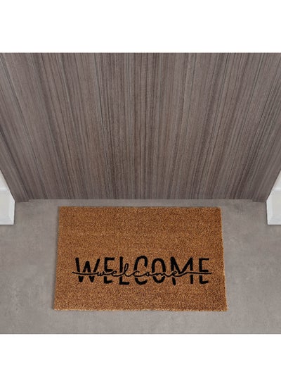 اشتري Welcome Printed Coir Doormat with Latex Back 90 x 60 cm في الامارات