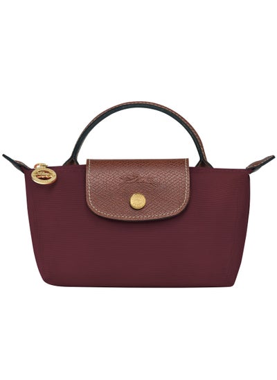 Buy Longchamp Le Pliage Original Burgundy Pouch with Handle for Women 34175089P87 in Saudi Arabia