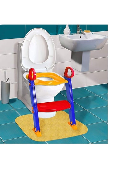 Buy Large Anti-skid Toilet Plastic Ladder Chair With Padded Cushion and Adjustable Height in Saudi Arabia