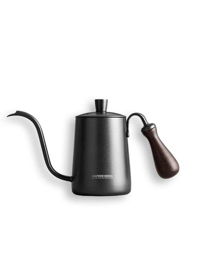 اشتري CAFEDE KONA stainless steel hand brewed coffee pot Teflon long mouth fine mouth pot coffee pot 360M - Black في الامارات