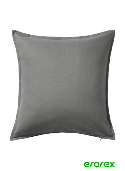 Buy Cushion cover grey 50x50 cm in Saudi Arabia