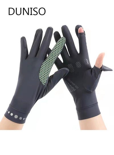 Buy Women UV Sun Protection Gloves Full Finger Touchscreen Non Slip Gloves Breathable Summer Outdoor Gloves for Driving Riding Outdoor in Saudi Arabia