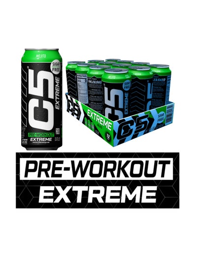 Buy C5 Extreme Mojito Pre-Workout (Full Box 12 Cans) in UAE