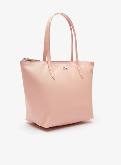 اشتري Lacoste Women's L12.12 Concept Fashion Versatile Large Capacity Zipper Handbag Single Shoulder Bag Tote Bag Medium Light Pink في السعودية