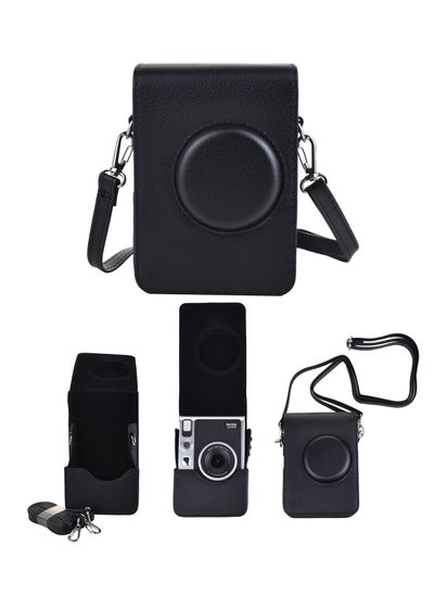 اشتري Case for Instax Mini EVO - PU Leather Protective Bag with Adjustable Strap, Durable and Stylish Camera Cover for Fujifilm Instax Mini EVO, Convenient and Classic Design for Photography Enthusiasts في الامارات