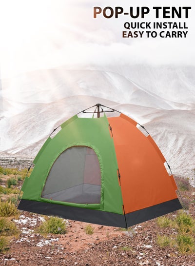 Buy Hydraulic Dome Camping Tent - Automatic Pop-Up, UV Protection, Lightweight, and Spacious for 4 Adults - Ideal for Hiking, Picnic, Fishing, and Beach in UAE